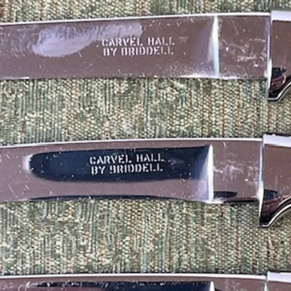 Vintage Carvel Hall by Briddell Steak Knife Set of 6 Cream‎ Handles Original Box